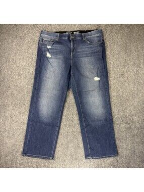 Torrid Bombshell Straight Jeans Premium Stretch Blue Wash Denim Plus Size 24R